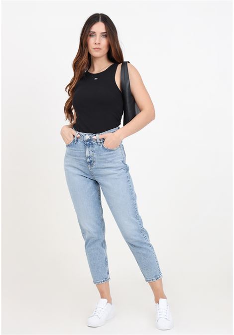 Jeans da donna in denim mom jean ultra high slim TOMMY JEANS | DW0DW172751AB1AB